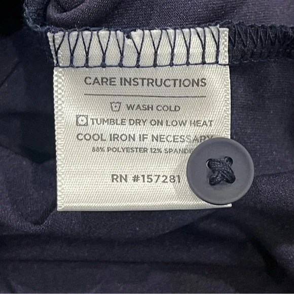 Mizzen + Main Men’s Versa Short-Sleeve Performance Polo Navy Large Trim Golf - Picture 13 of 16